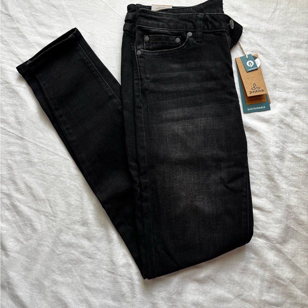 NWT Prana black skinny jeans